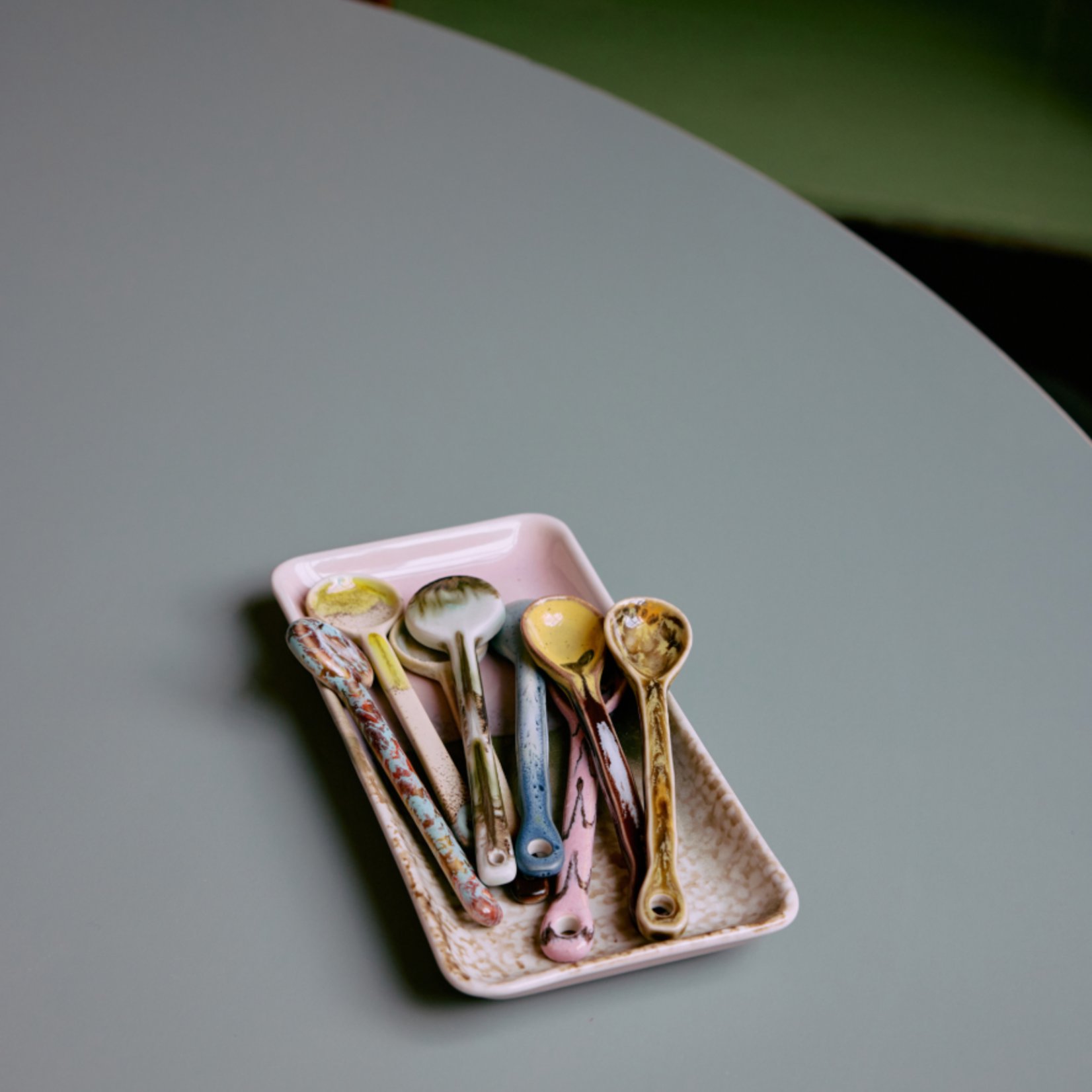 HKLIVING HKLIVING - 70s ceramics: spoons set van 4 Blend KST0203