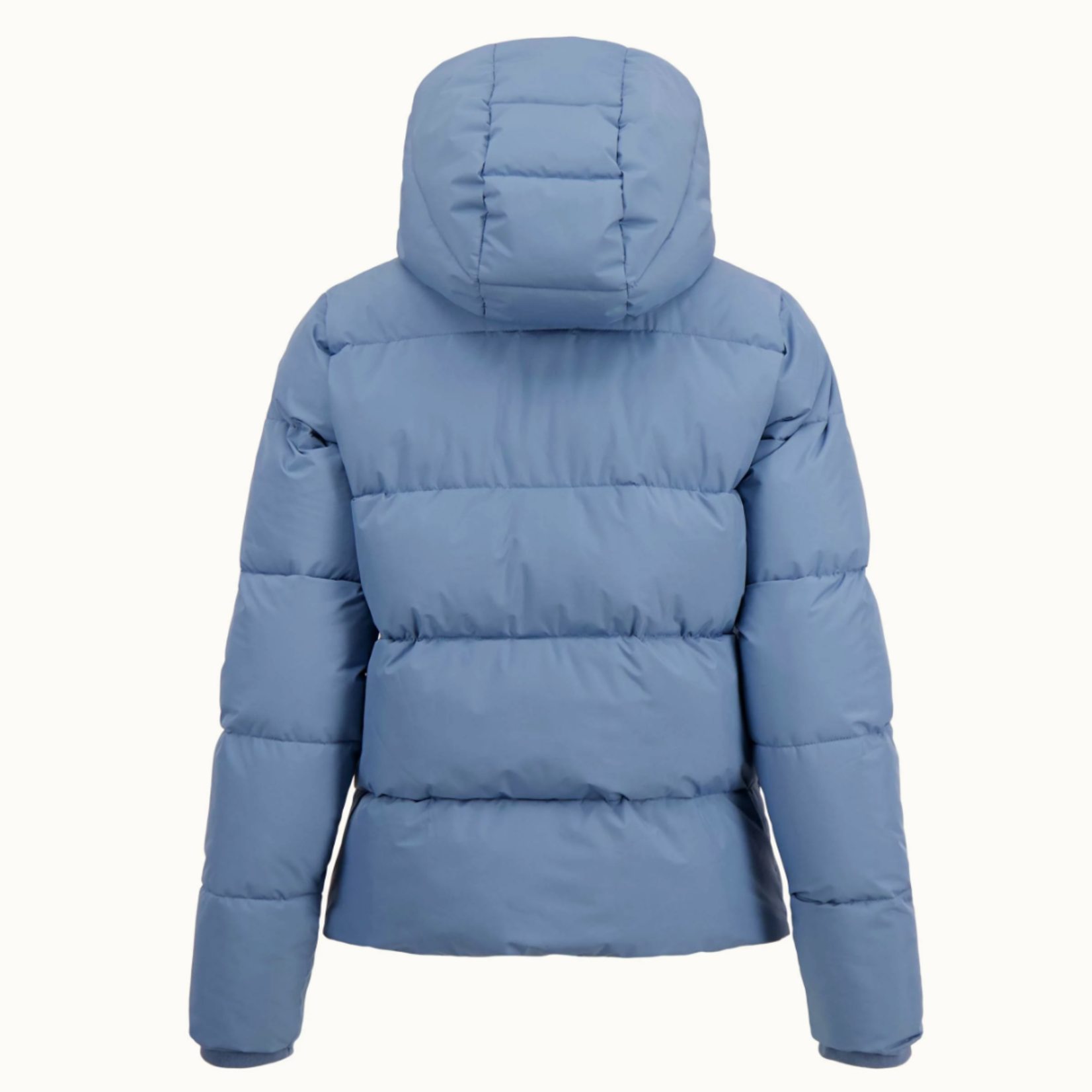 ZUSSS ZUSSS - Korte bubblecoat met teddy details ice blue MAAT S