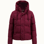 ZUSSS ZUSSS - Korte bubblecoat met teddy details port