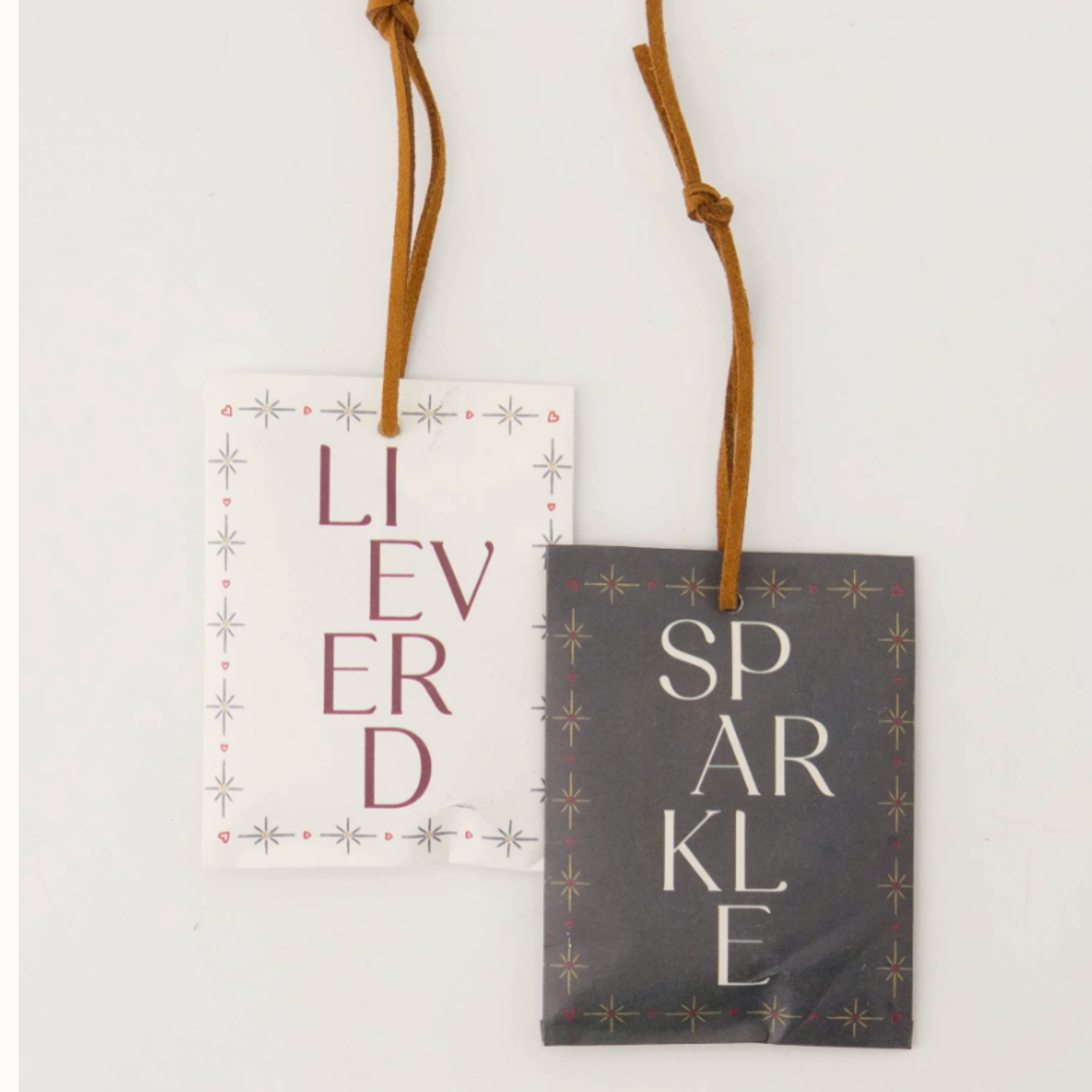 ZUSSS ZUSSS - Set van 2 geurzakjes lieverd sparkle wit/donkergroen