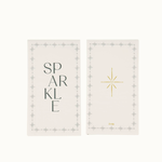 ZUSSS ZUSSS - Servetten rechthoek sparkle wit/donkerblauw,