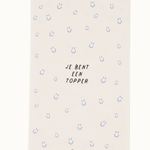 ZUSSS ZUSSS - Servetten rechthoek topper wit/blauw