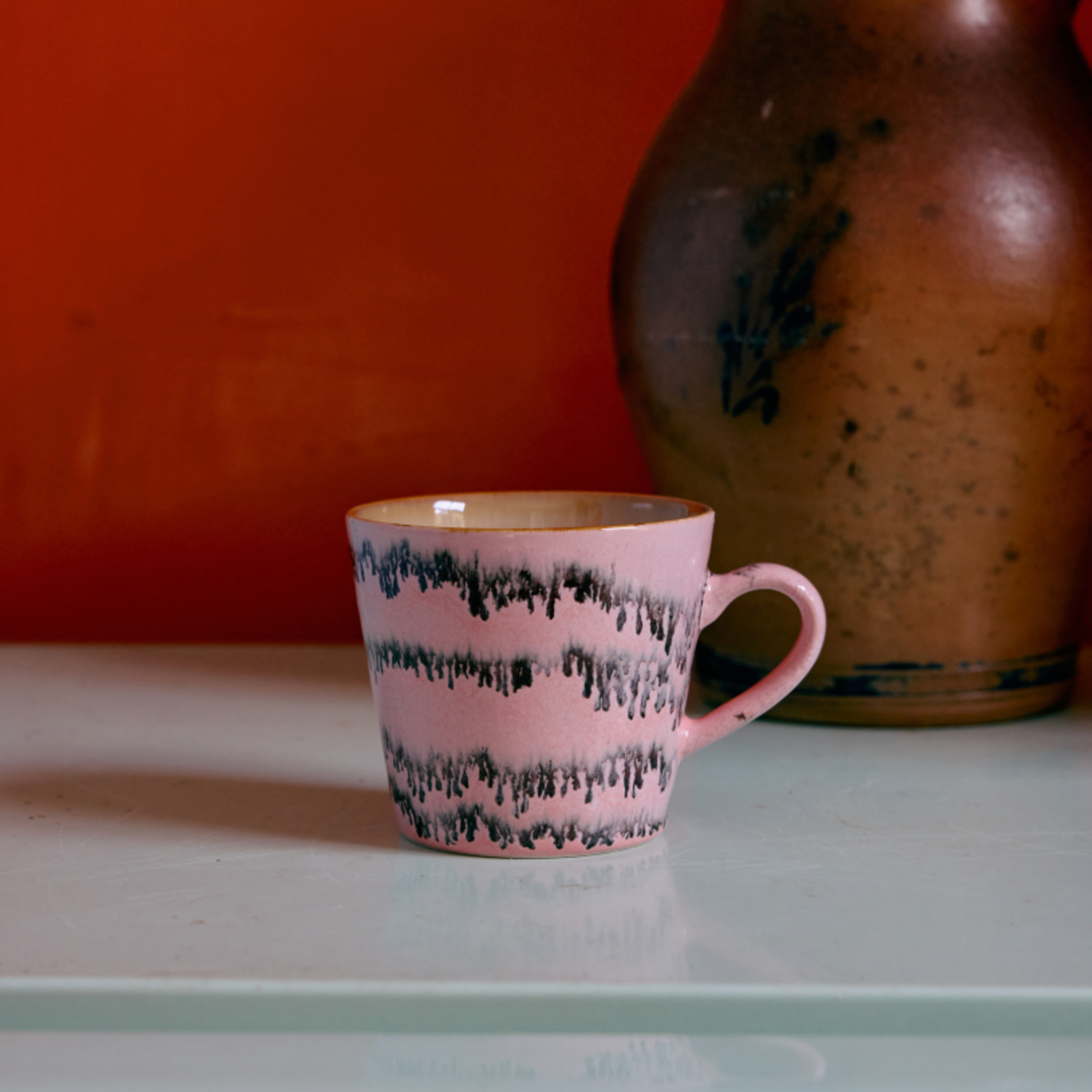 HKLIVING HKLIVING - 70's Cappuccino mok Bubble KST0132