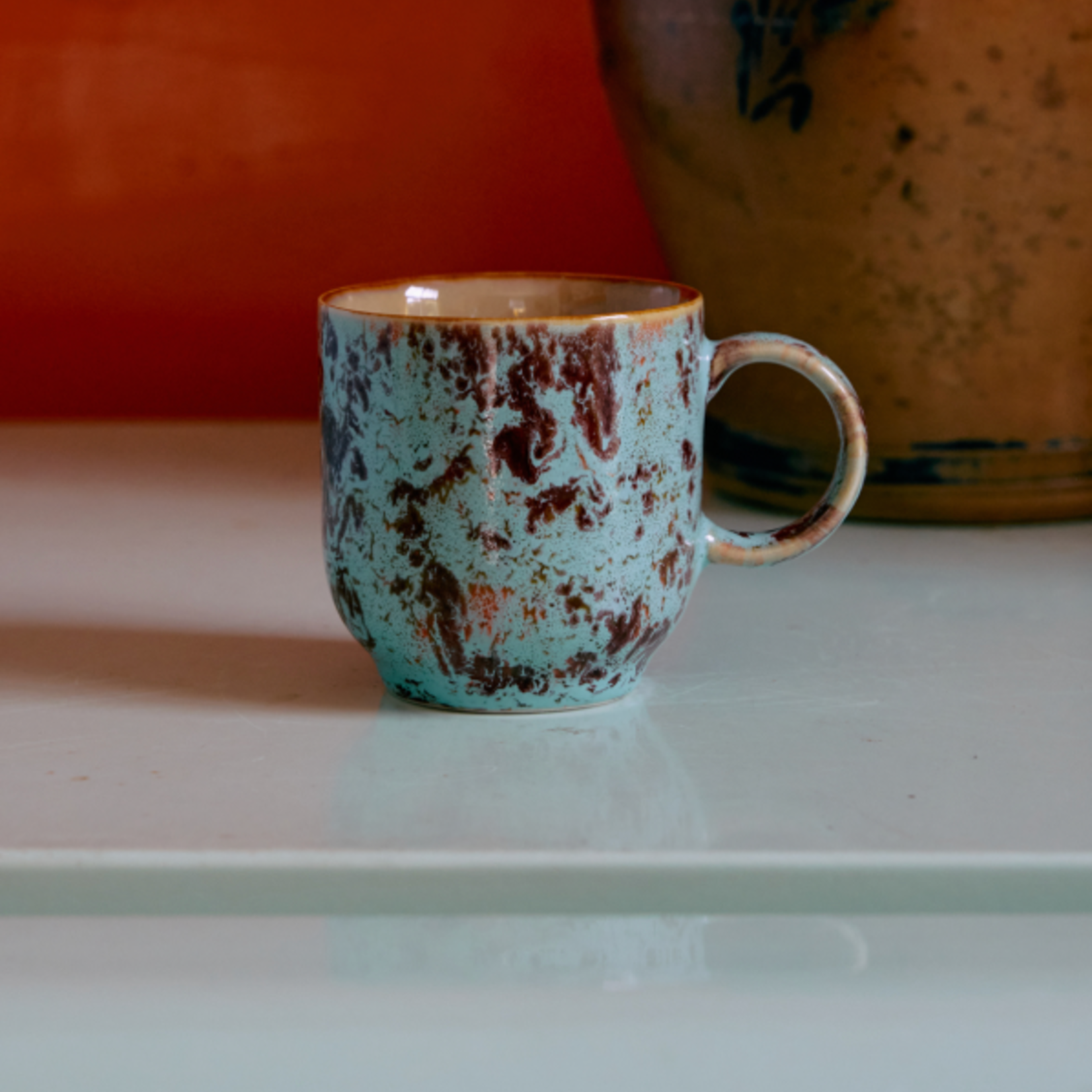 HKLIVING HKLIVING - 70's Café mok Patina KST0139