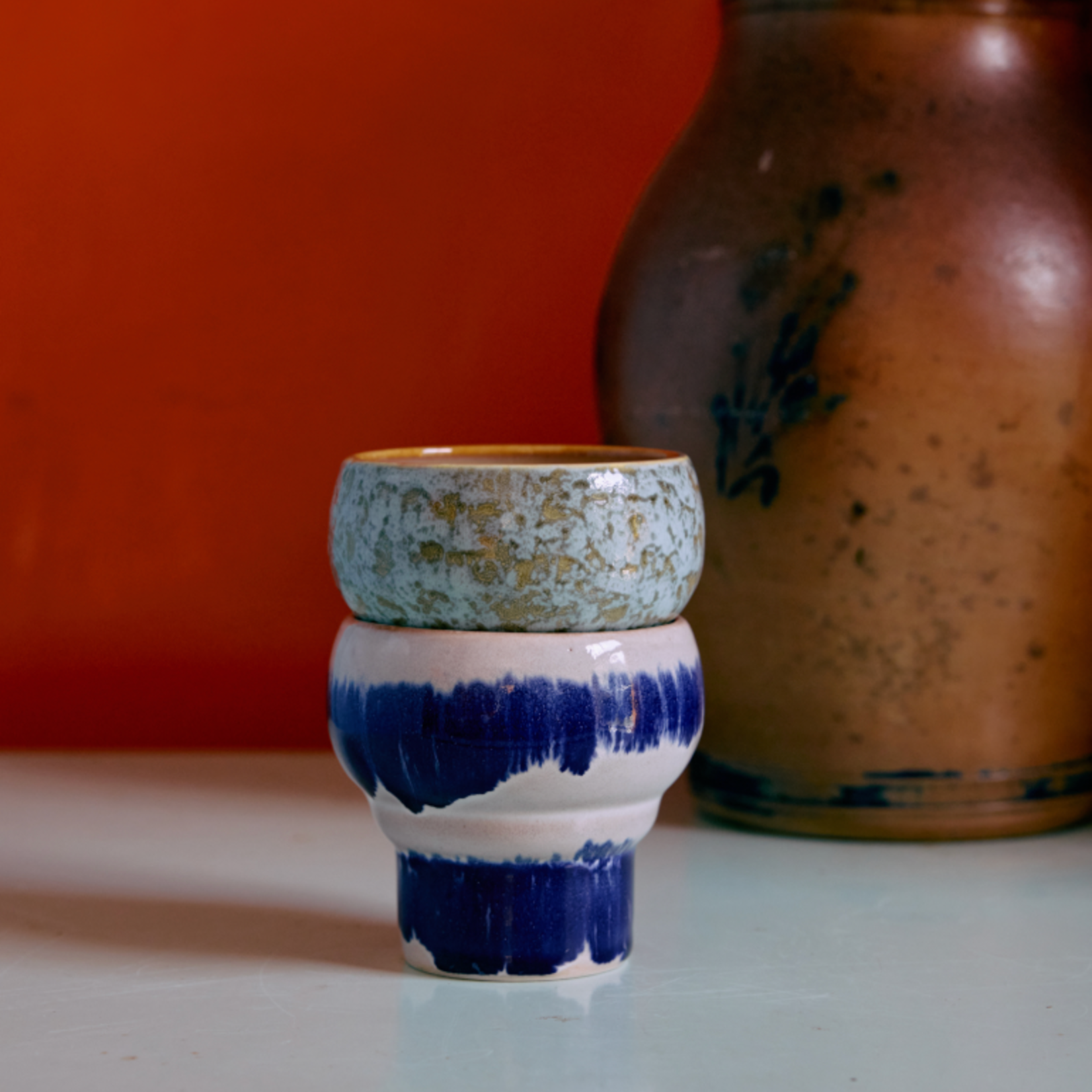 HKLIVING HKLIVING - Mug Lungo symbolist KST0157 koningsblauw