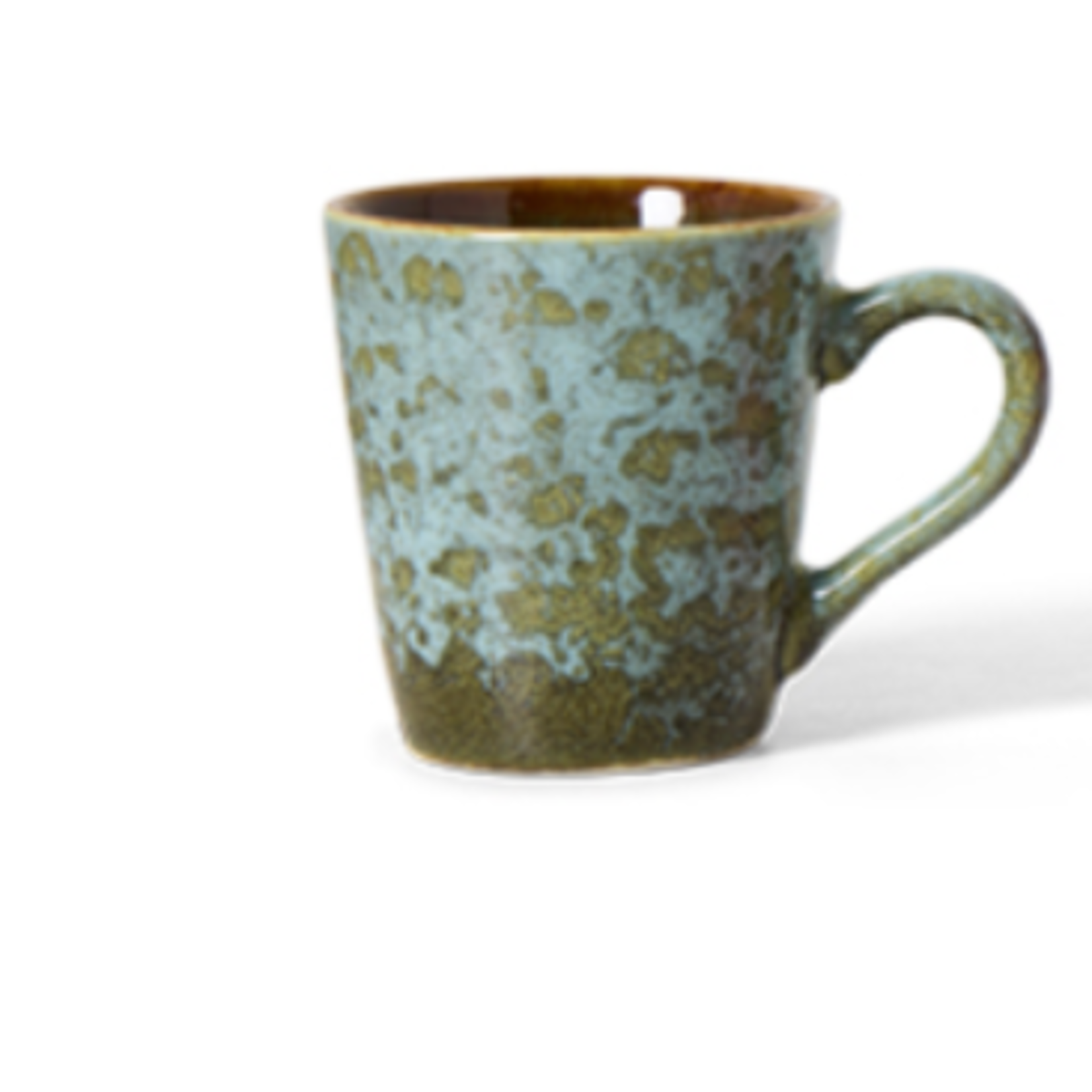 HKLIVING HKLIVING - 70's Espresso mok Brutalisme groen/blauw KST0155