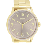 OOZOO OOZOO - Goudkleurig horloge met roestvrijstalen band - C11504