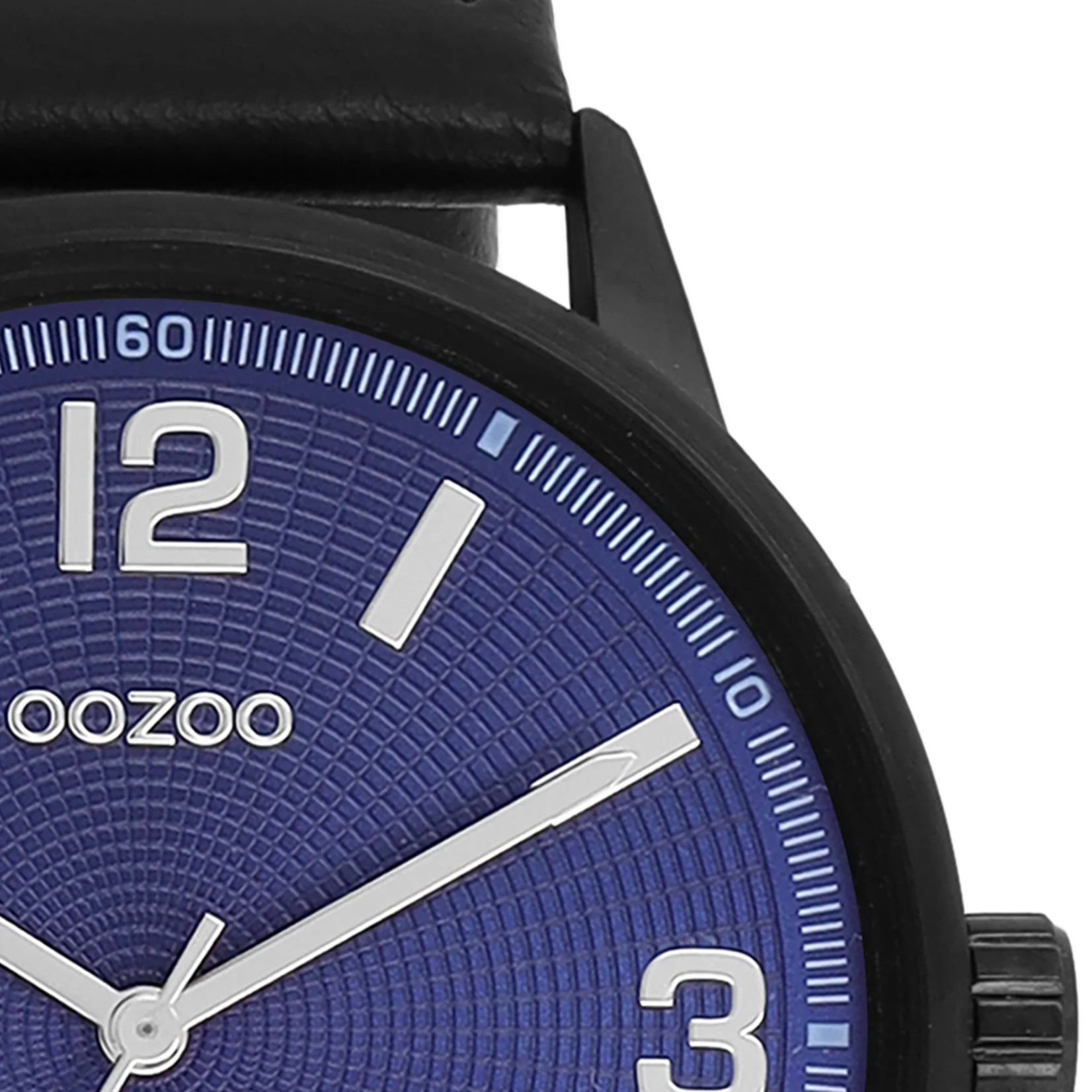 OOZOO OOZOO - Zwart horloge met leren band - C11502