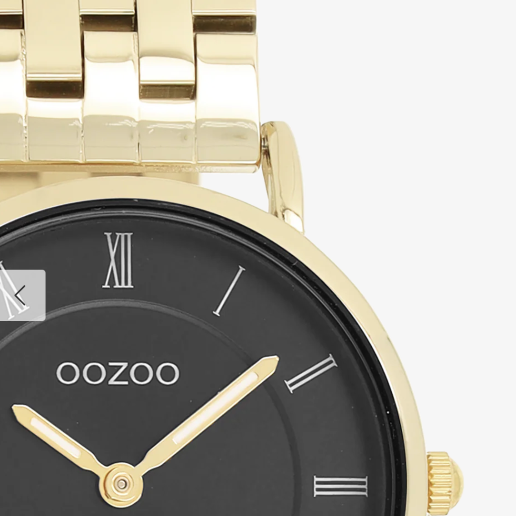 OOZOO OOZOO - Goudkleurig  horloge met roestvrijstalen band - C20378