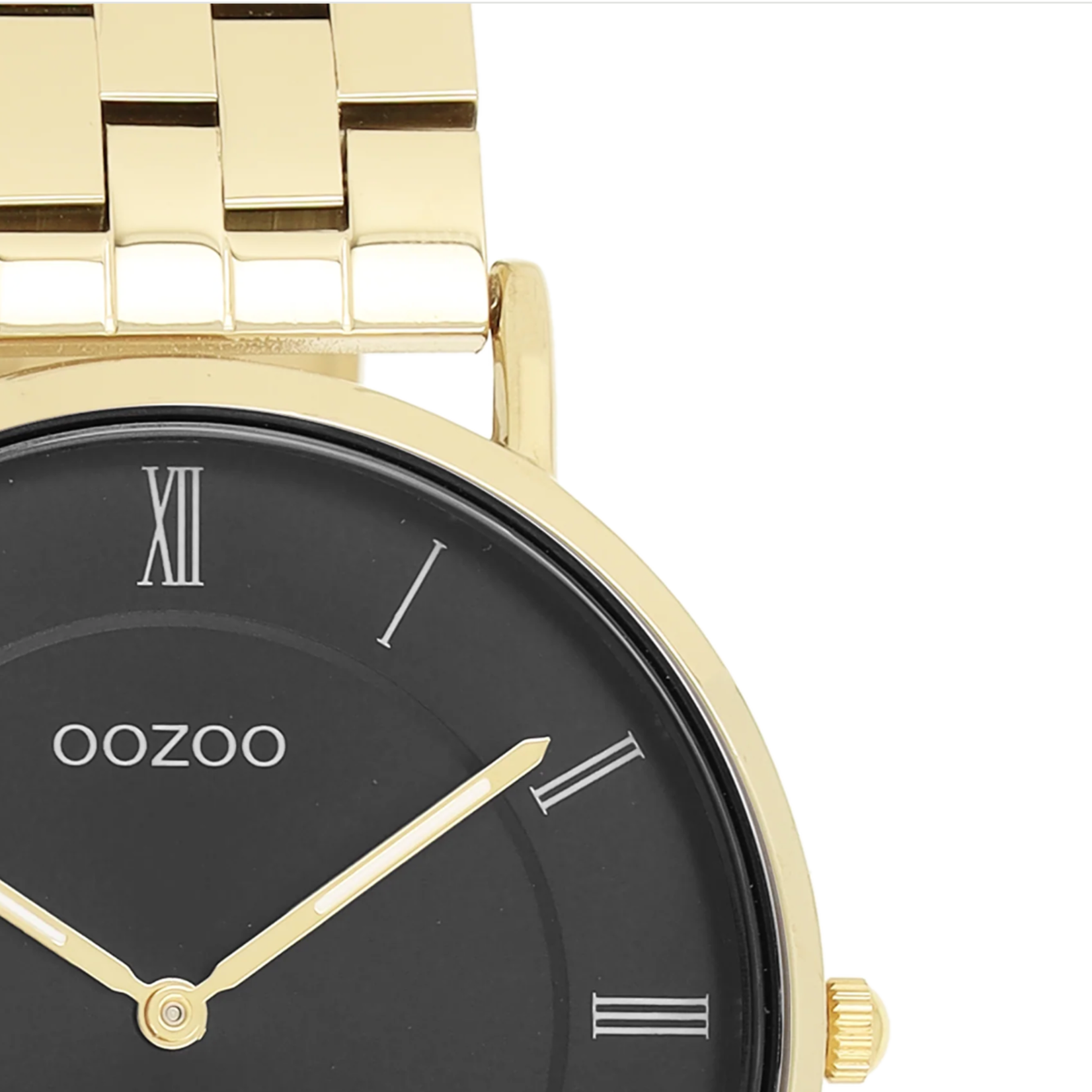 OOZOO OOZOO - Goudkleurig  horloge met roestvrijstalen band - C20371