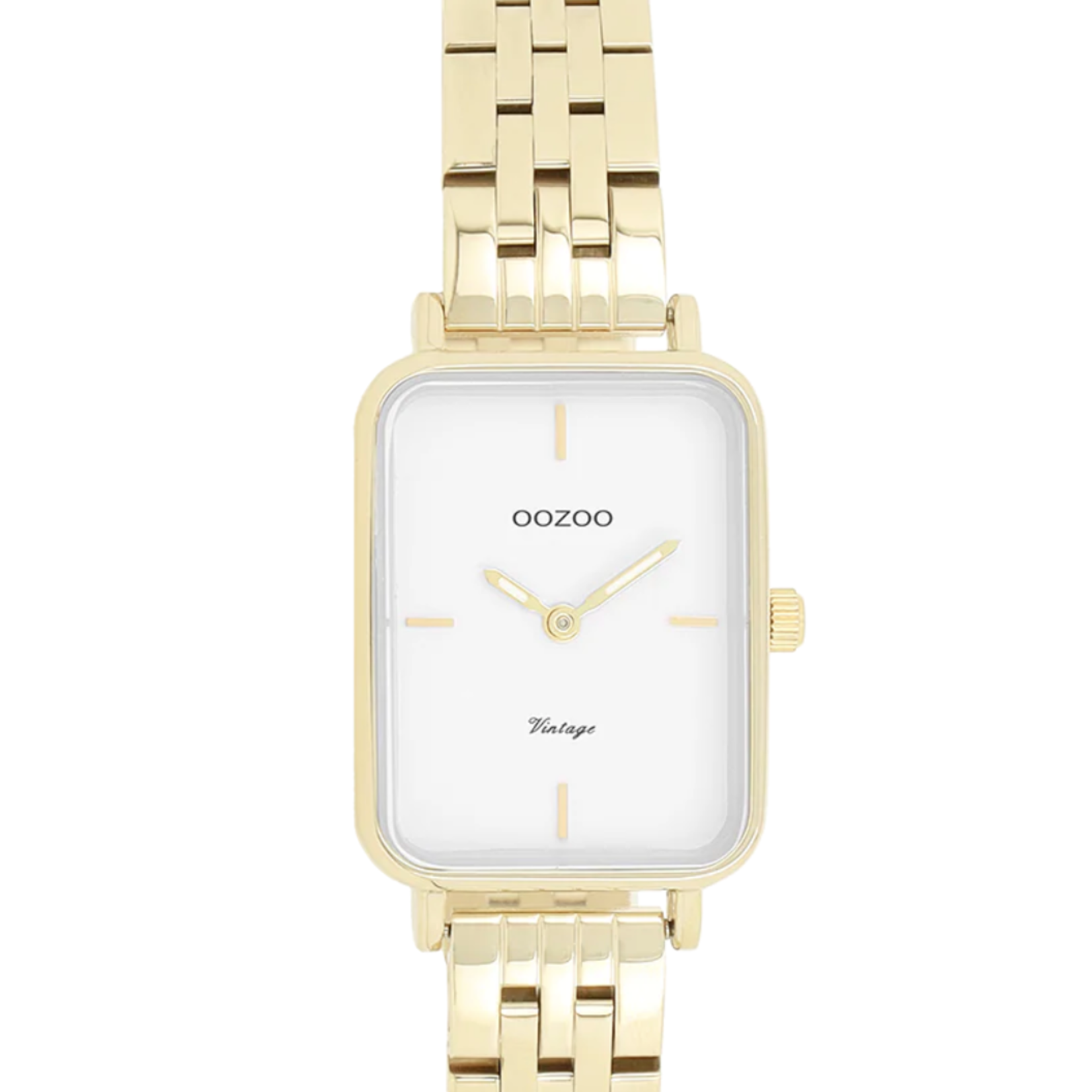 OOZOO OOZOO - Goudkleurig  horloge met roestvrijstalen band - C20418