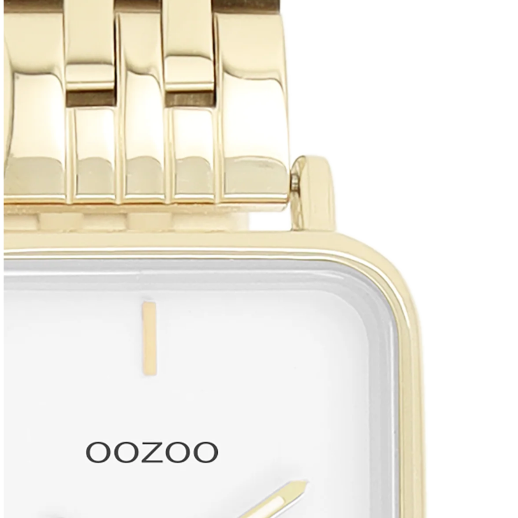 OOZOO OOZOO - Goudkleurig  horloge met roestvrijstalen band - C20418