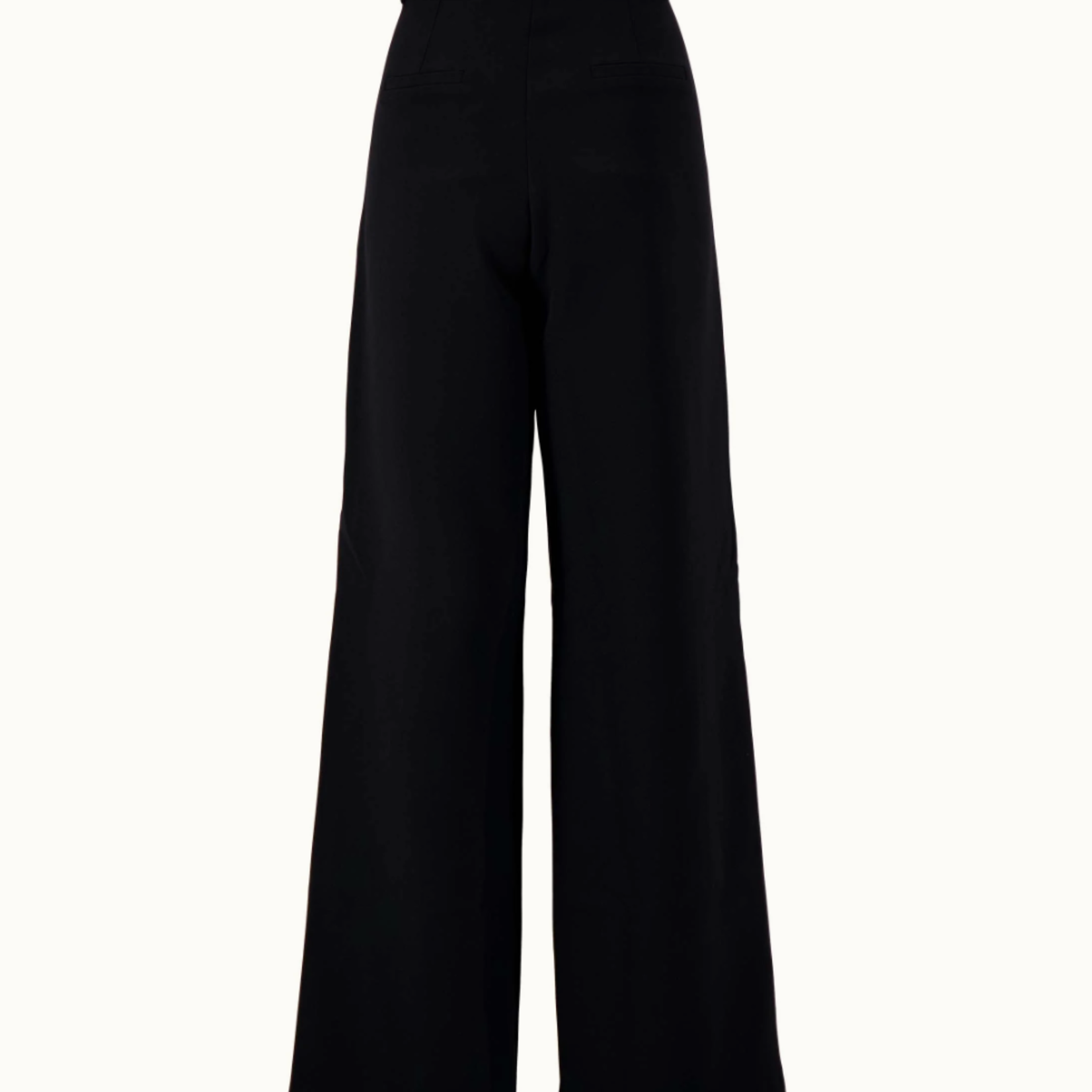 ZUSSS ZUSSS - Wijde broek met ceintuur zwart MAAT XS