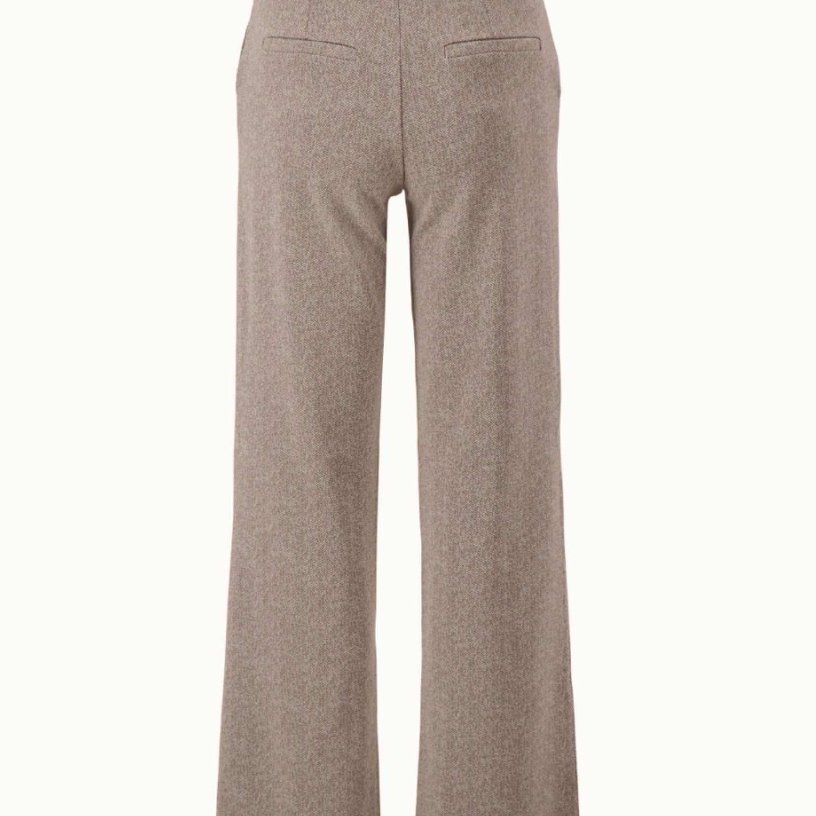 ZUSSS ZUSSS - Jacquard broek twee kleurig beige/off white MAAT XXL