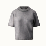 ZUSSS ZUSSS - Korte mouw trui zilver MAAT XS