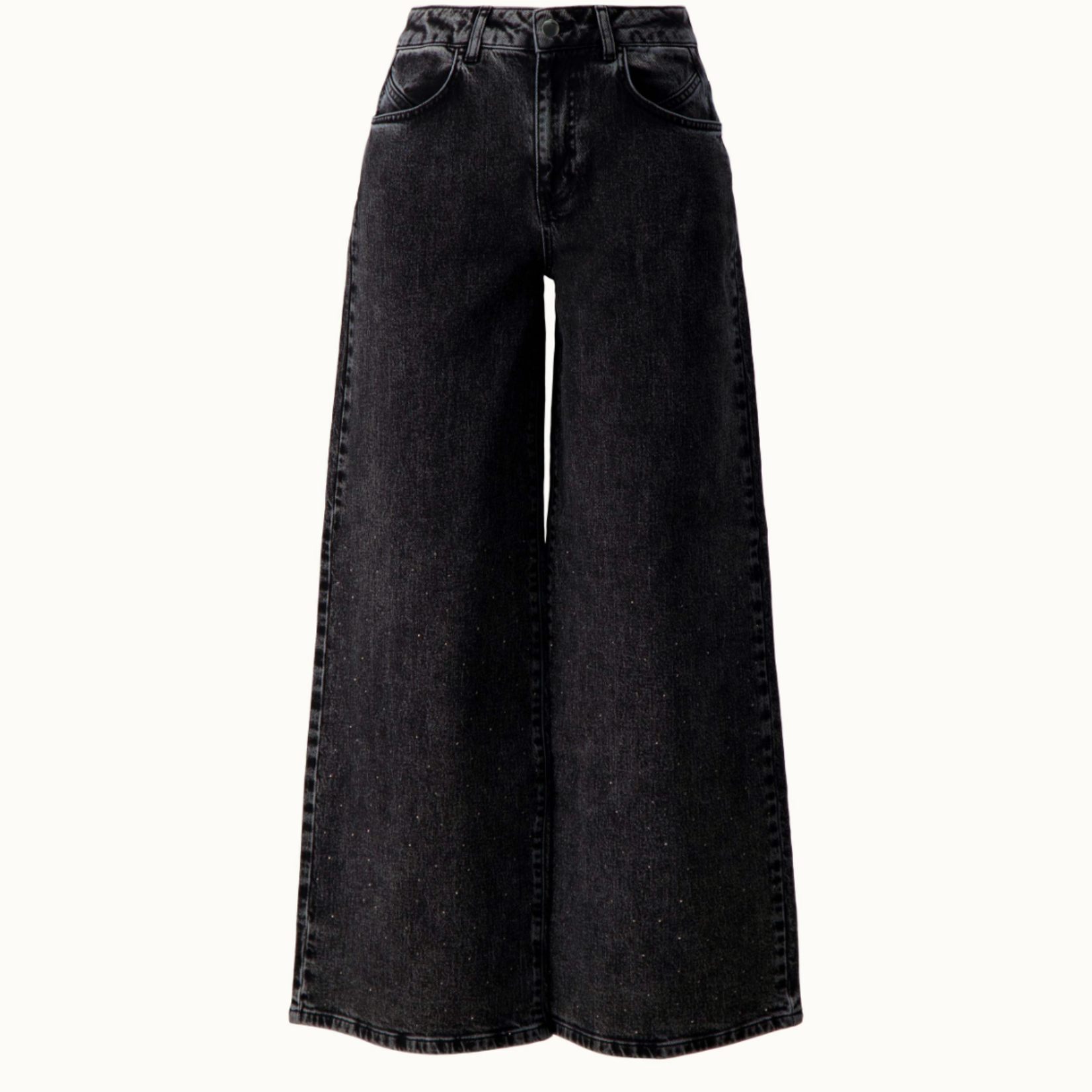 ZUSSS ZUSSS - Wijde denim grey met glitter MAAT XXL