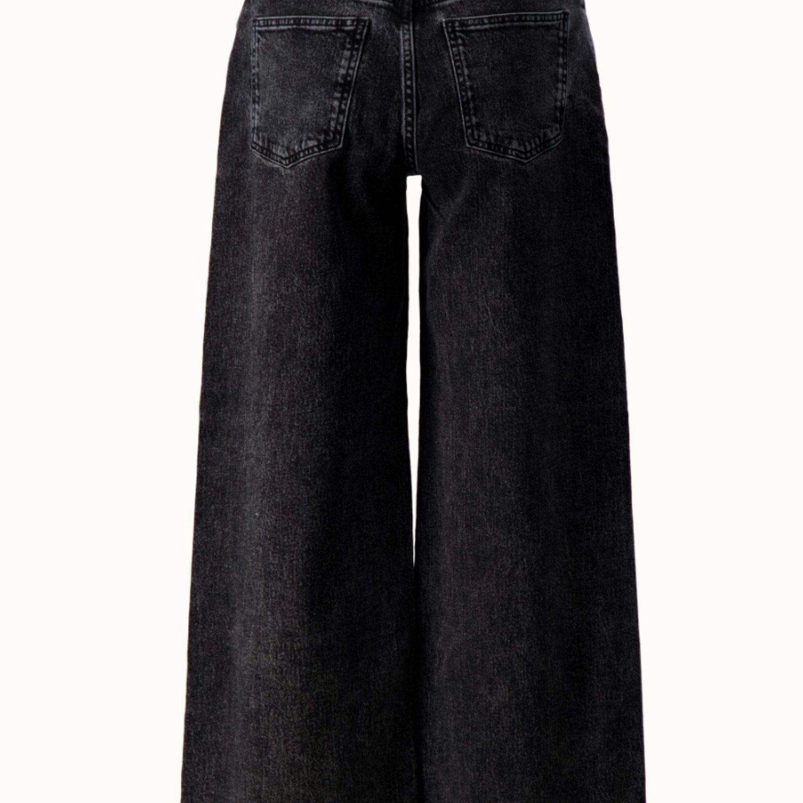 ZUSSS ZUSSS - Wijde denim grey met glitter MAAT XXL