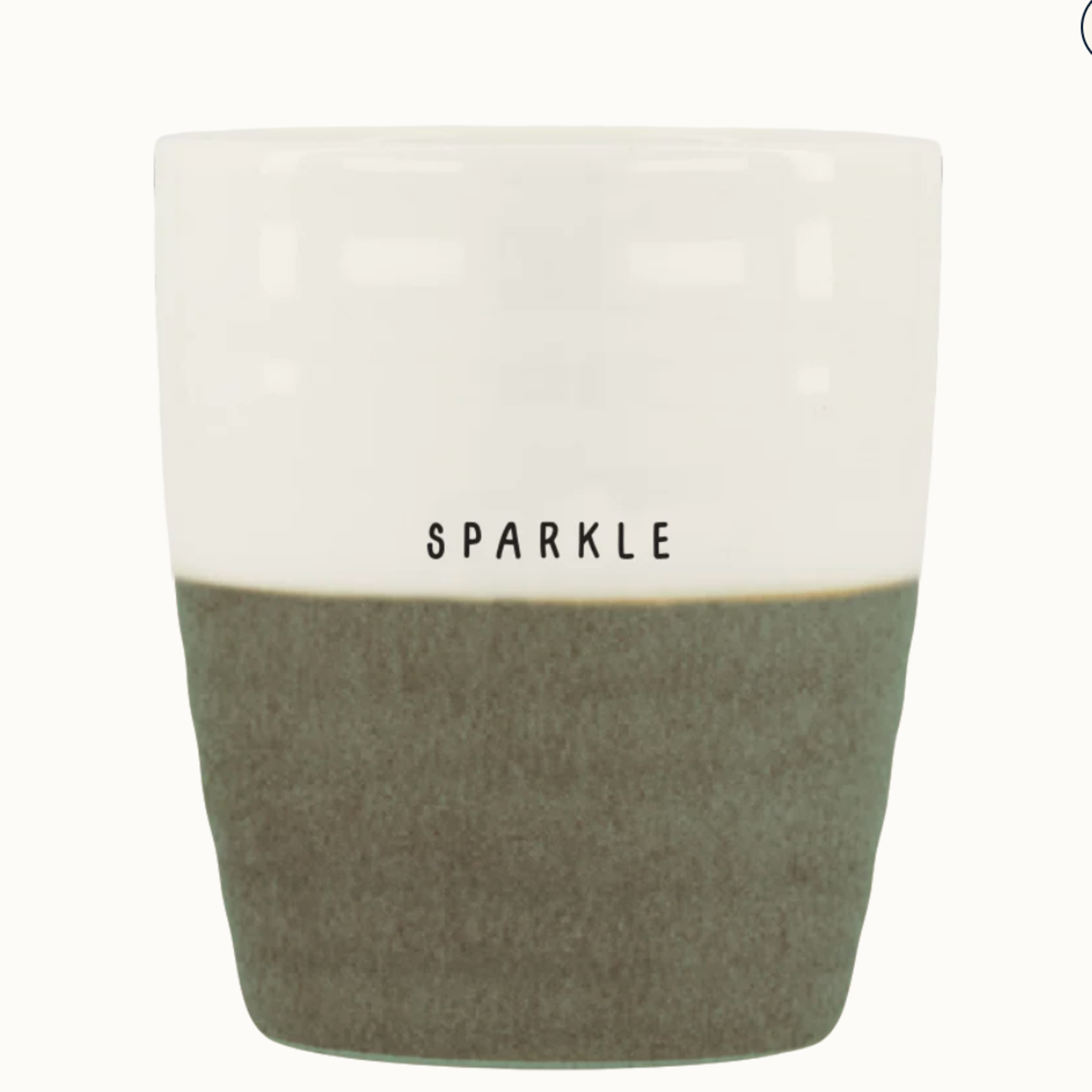 ZUSSS ZUSSS - Koffiemok sparkle wit/donkergroen