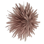 -- KERSTSTER - Snow 60cm roze met pendel