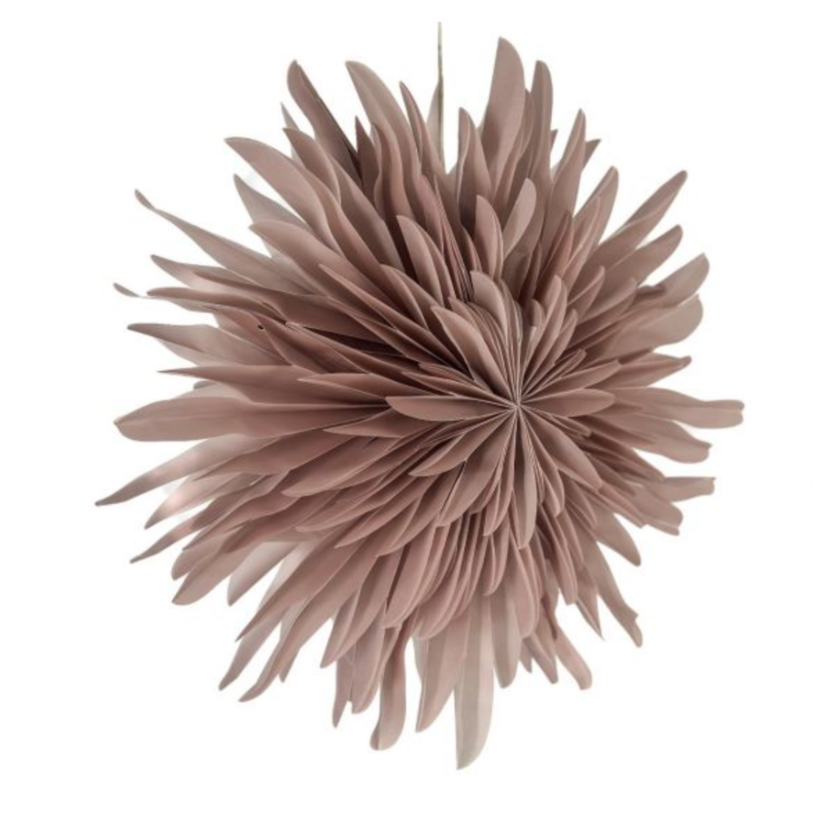 -- KERSTSTER - Snow 60cm roze met pendel