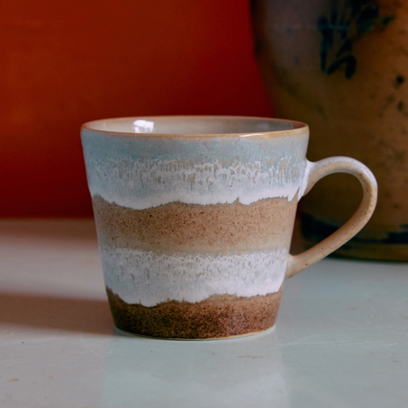 HKLIVING HKLIVING - 70's Cappuccino mok Skyline KST0133