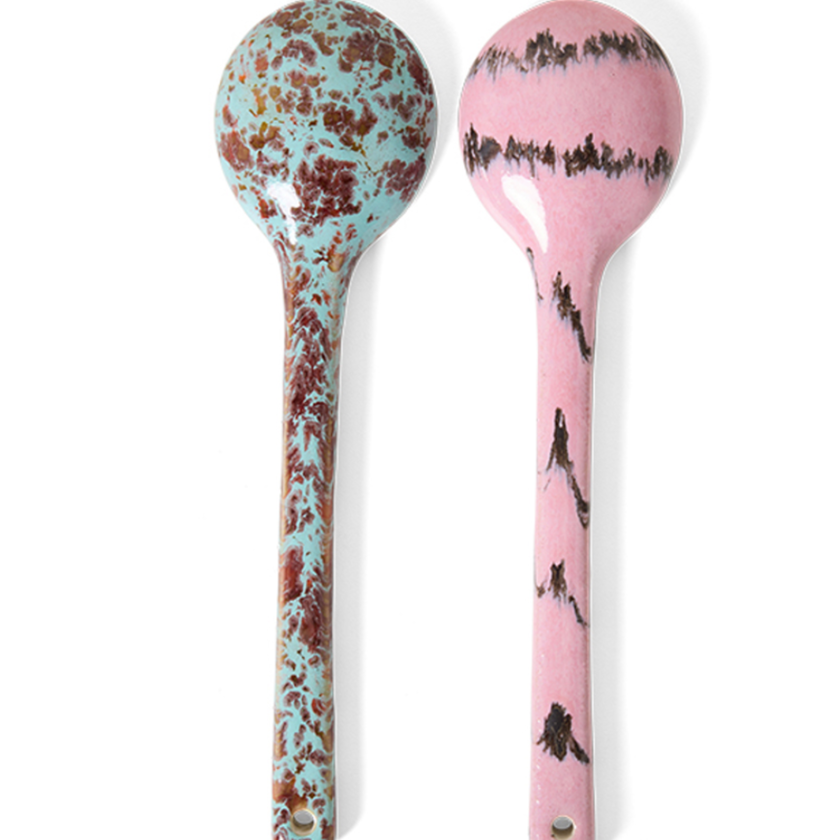 HKLIVING HKLIVING - 70's ceramics serving spoons, sprinkle, set van 2 KST0204