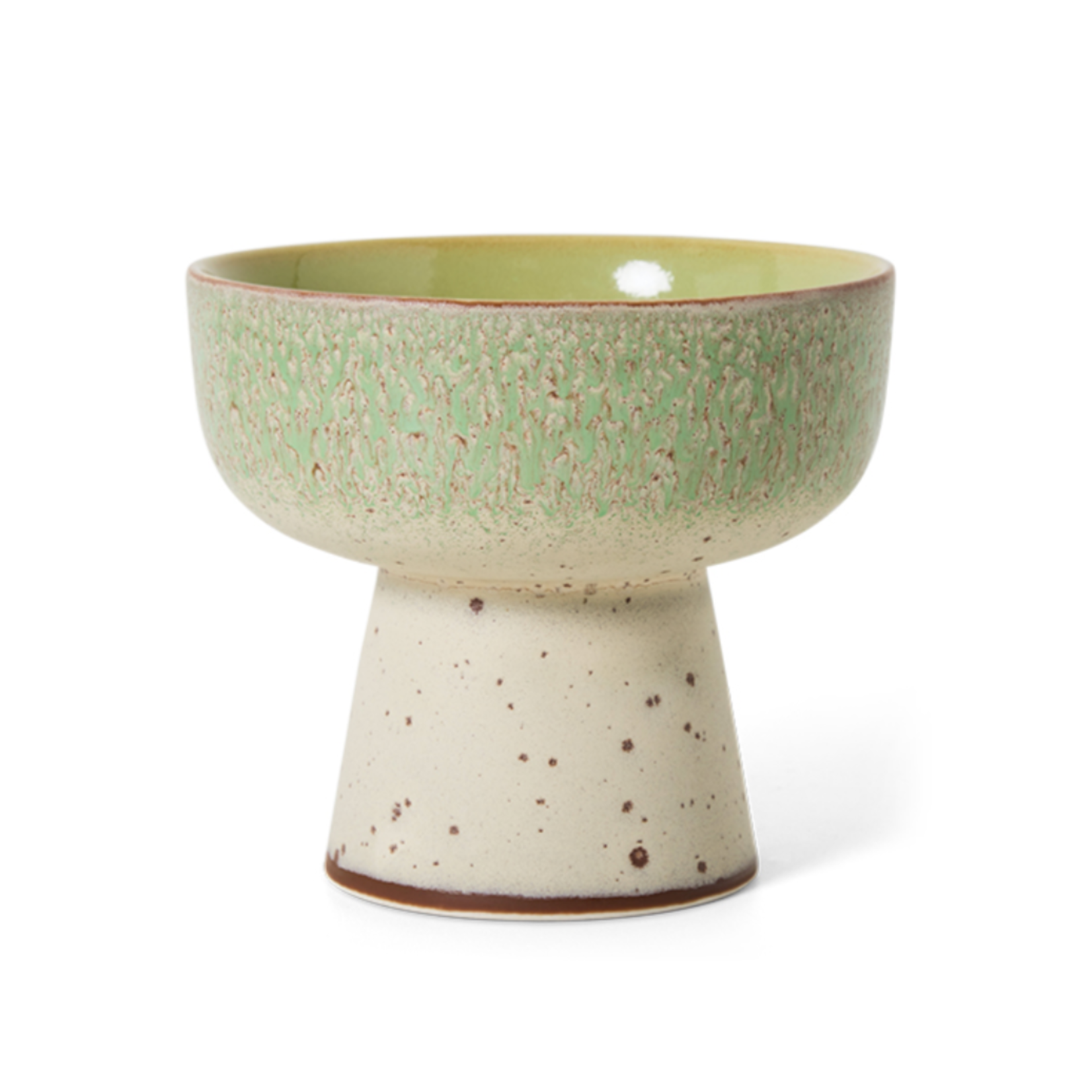 HKLIVING HKLIVING - 70's Tapas schaal op voet L Slush KST0183