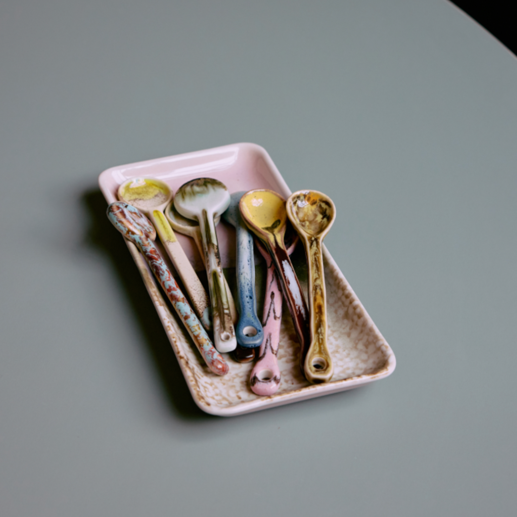 HKLIVING HKLIVING - 70's ceramics small tray muse kst0199