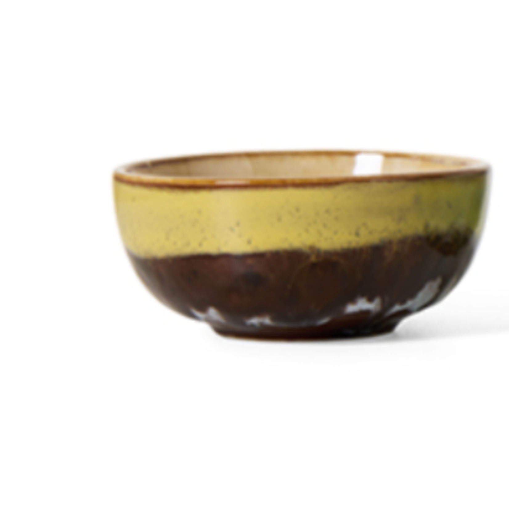 HKLIVING HKLIVING - XS bowl modernist geel/bruin kst0174