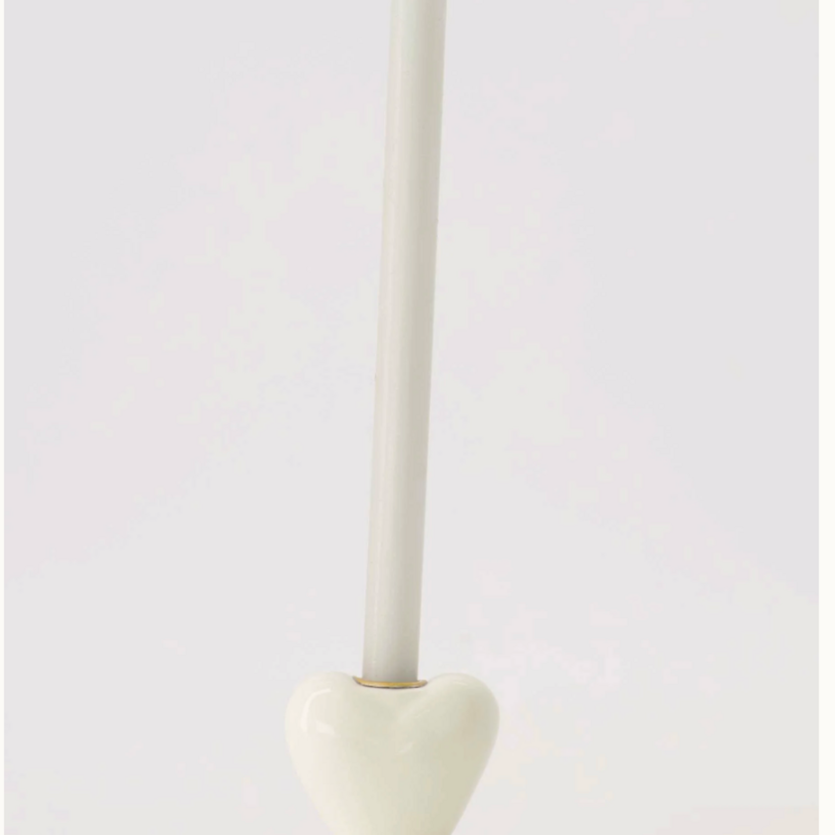 ZUSSS ZUSSS - Kandelaartje keramiek hartje wit