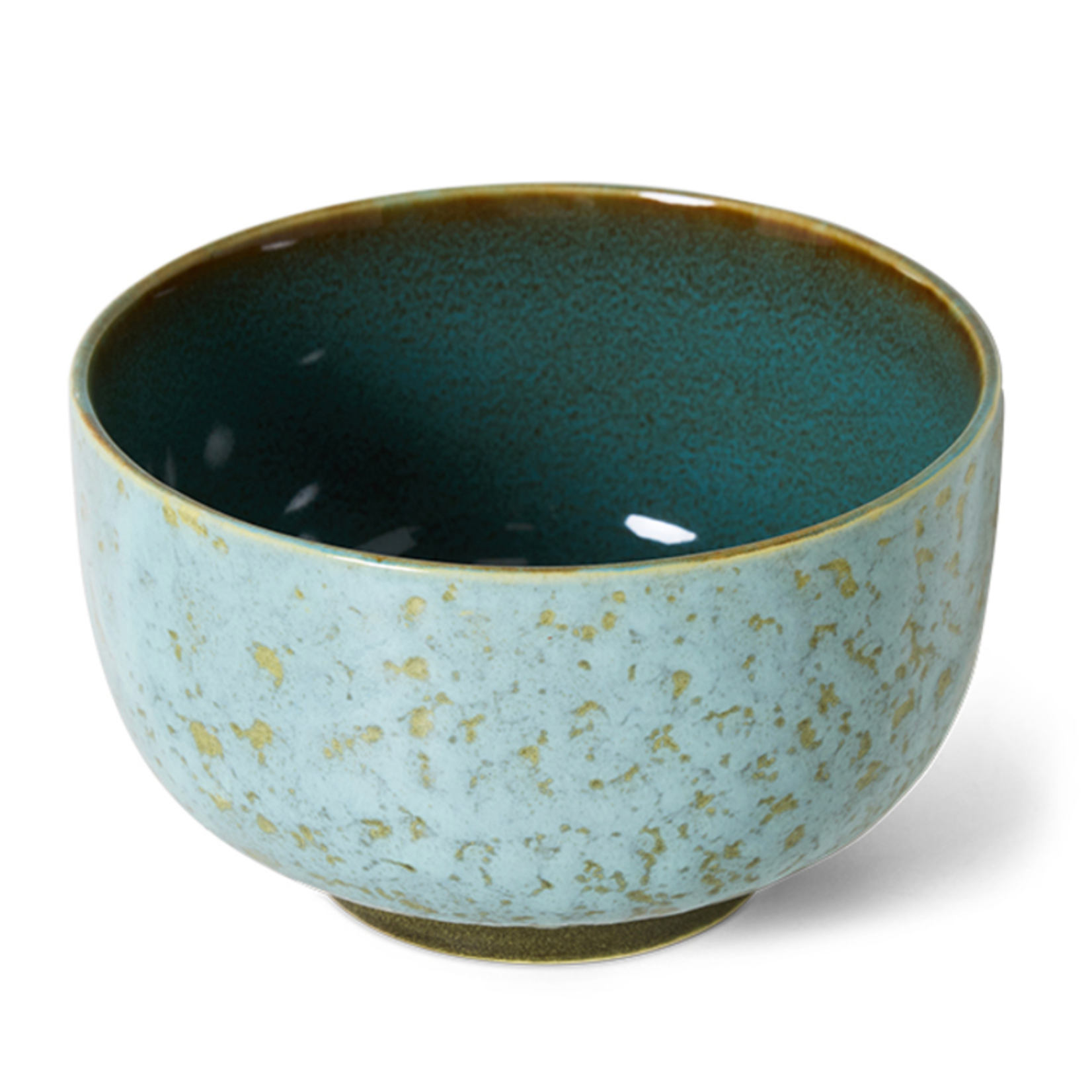 HKLIVING HKLIVING - 70's Noedel kom Verdigris blauw KST0163