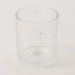 ZUSSS ZUSSS - Waxinelichthouder glas sterren zwart/goud