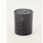 ZUSSS ZUSSS - Waxinelichthouder glas sterren zwart/goud