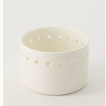 ZUSSS ZUSSS - Waxinelichthouder glas sterren hart/ster wit