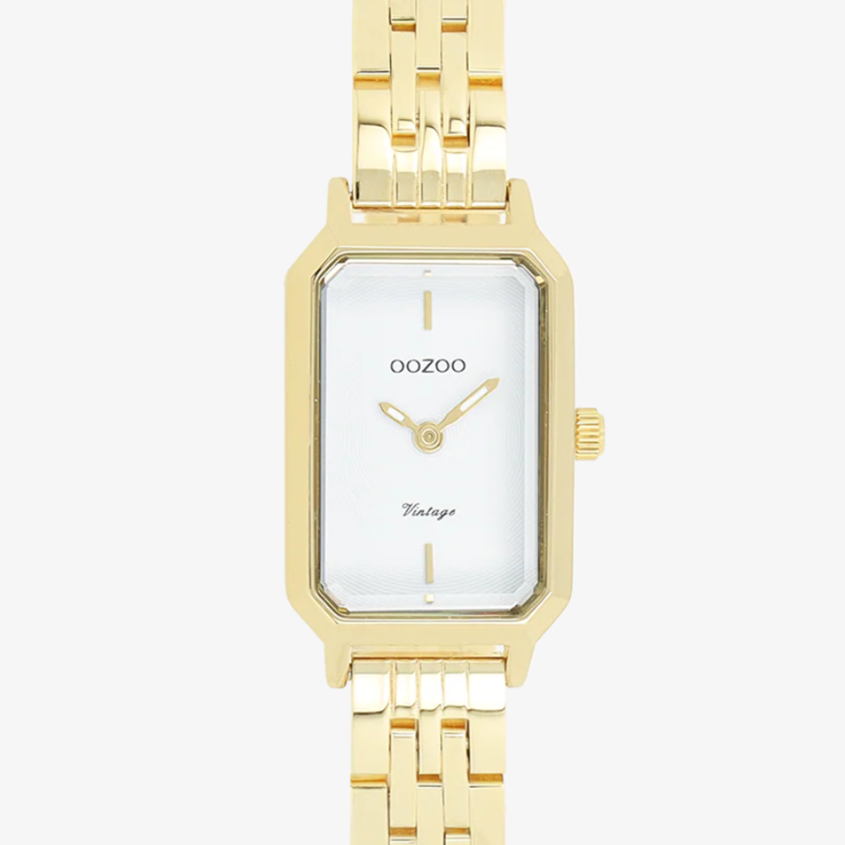 OOZOO OOZOO - Goudkleurig  horloge met roestvrijstalen band - C20427