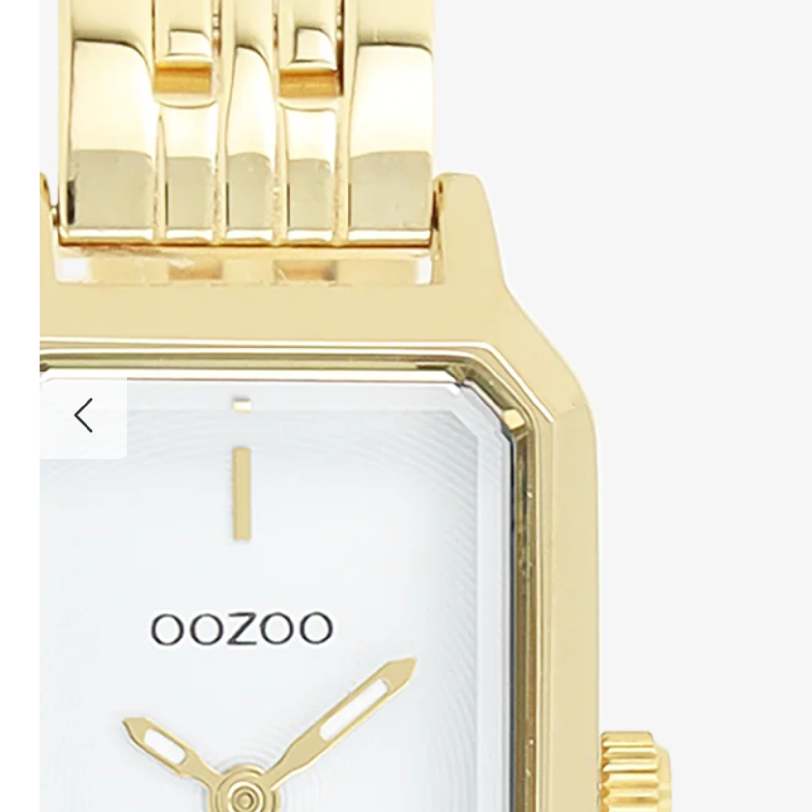 OOZOO OOZOO - Goudkleurig  horloge met roestvrijstalen band - C20427