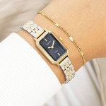 OOZOO OOZOO - Zilverkleurig horloge met roestvrijstalen band - C20424