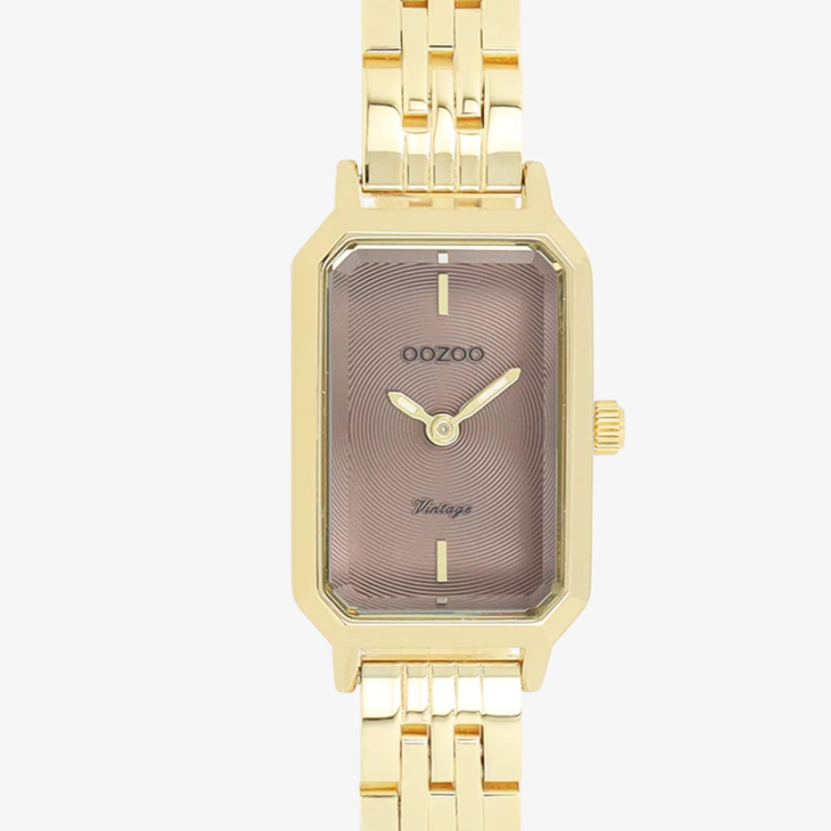 OOZOO OOZOO - Goudkleurig horloge met roestvrijstalen band - C20428