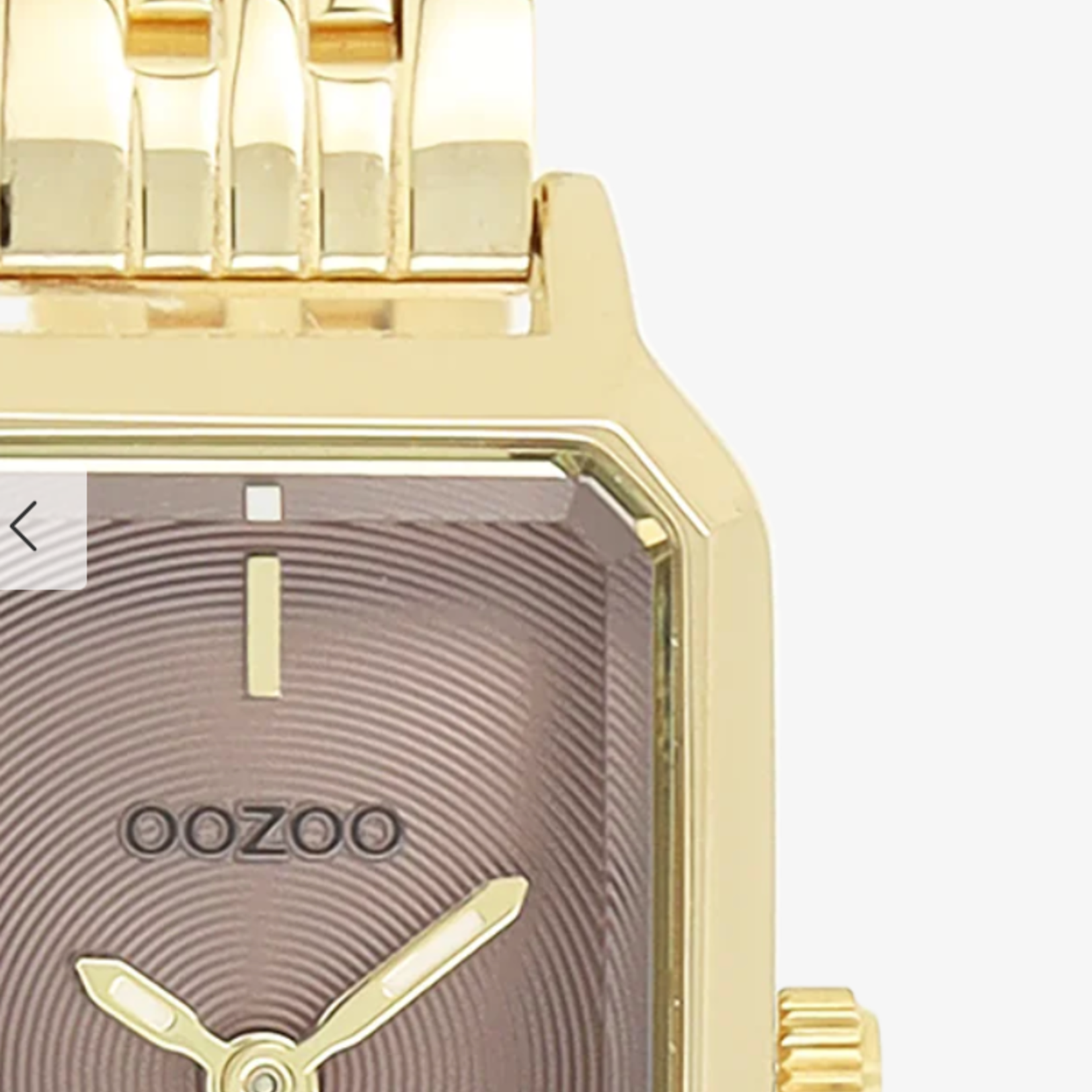 OOZOO OOZOO - Goudkleurig horloge met roestvrijstalen band - C20428