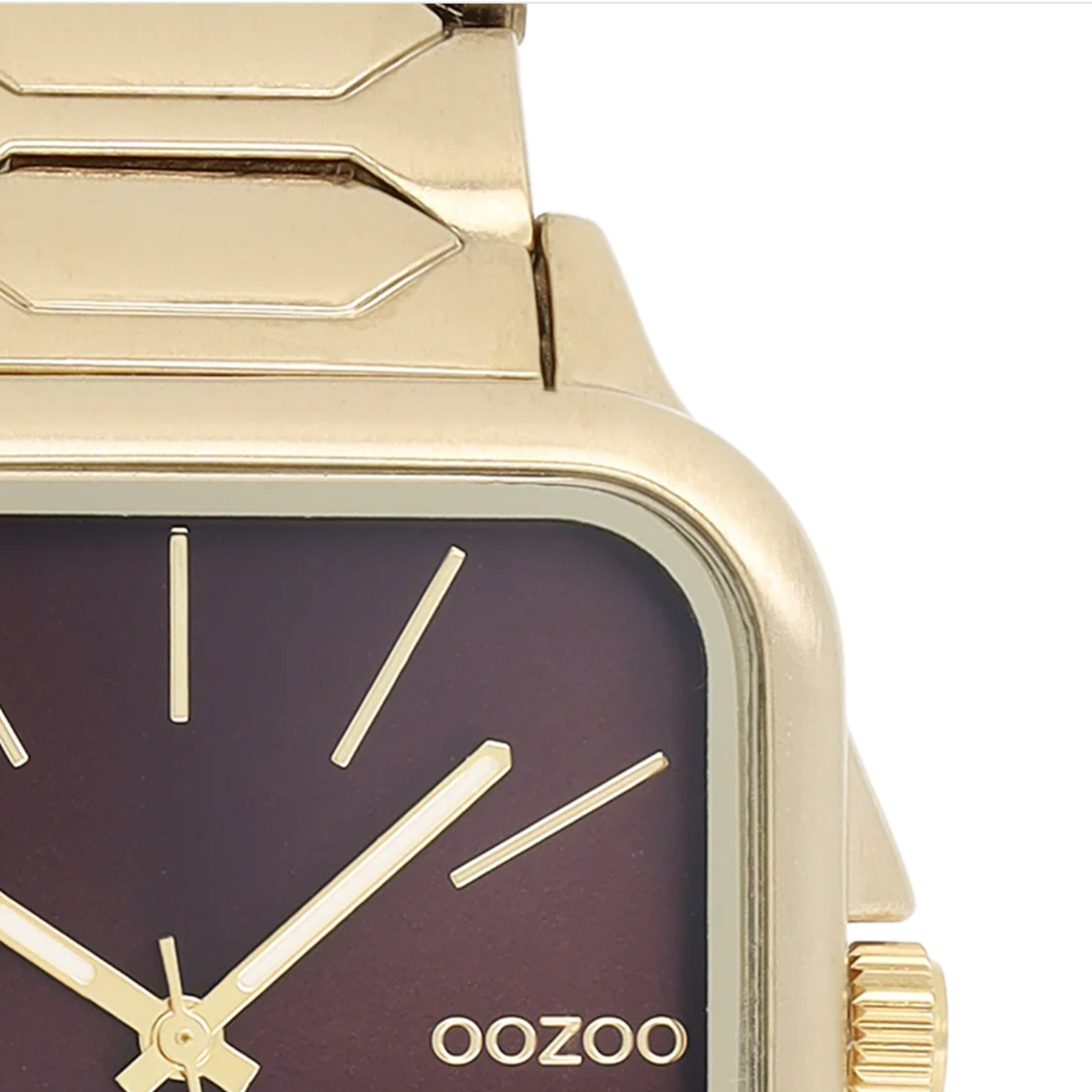 OOZOO OOZOO - Goudkleurig  horloge met roestvrijstalen band - C11607