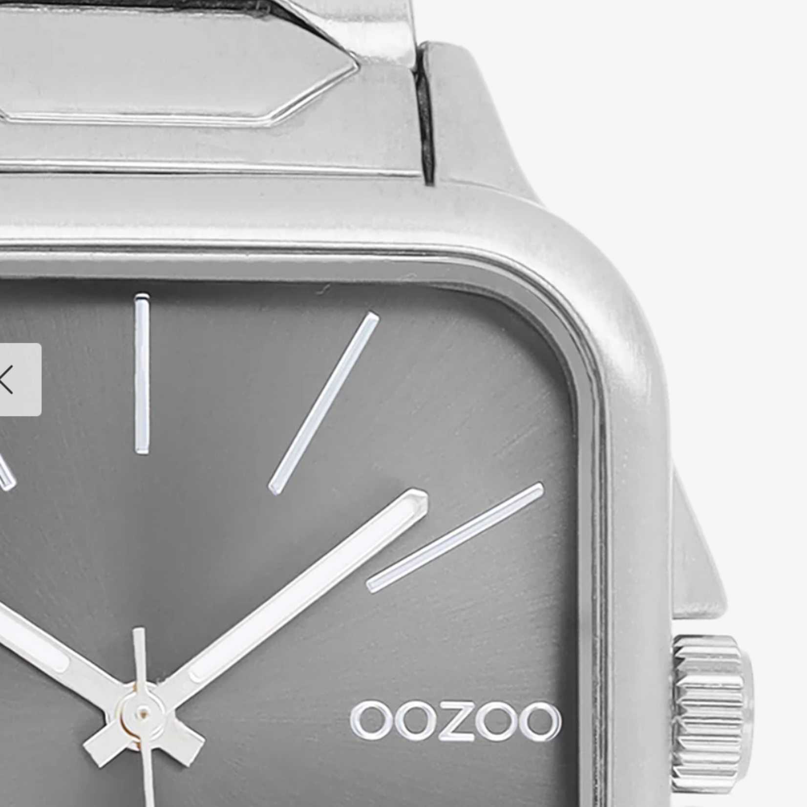 OOZOO OOZOO - Zilverkleurig horloge met roestvrijstalen band - C11602