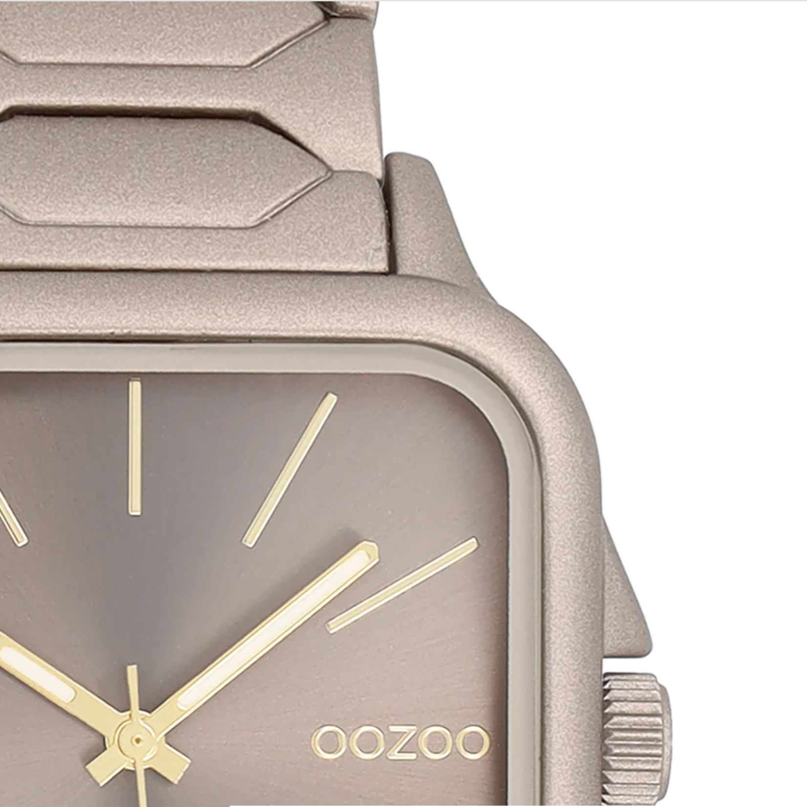 OOZOO OOZOO -Taupe  horloge met roestvrijstalen band - C11608