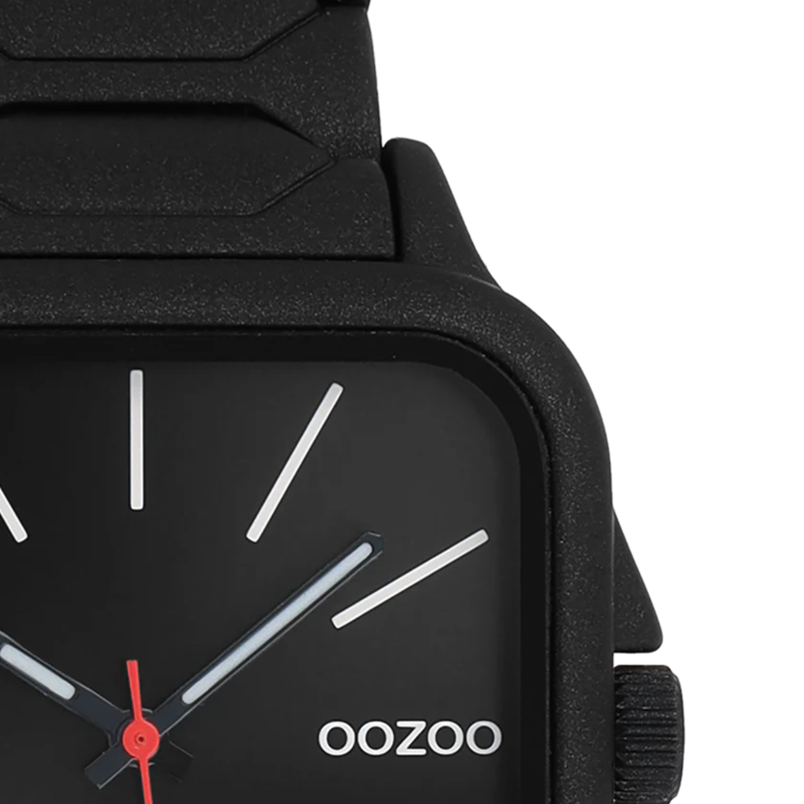 OOZOO OOZOO - Zwart  horloge met roestvrijstalen band - C11609