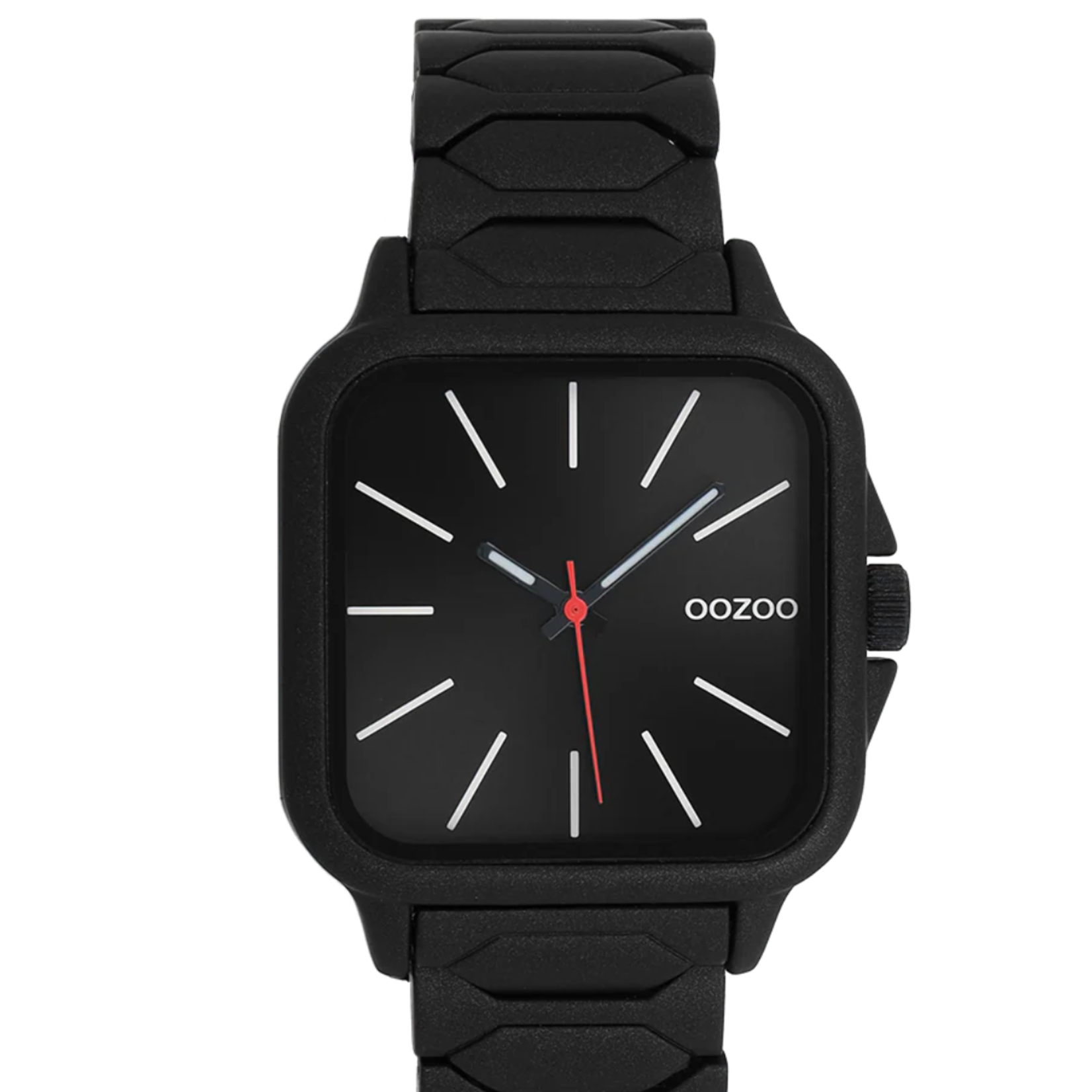 OOZOO OOZOO - Zwart  horloge met roestvrijstalen band - C11609