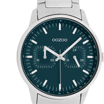 OOZOO OOZOO - Zilverkleurig horloge met roestvrijstalen band - C11621