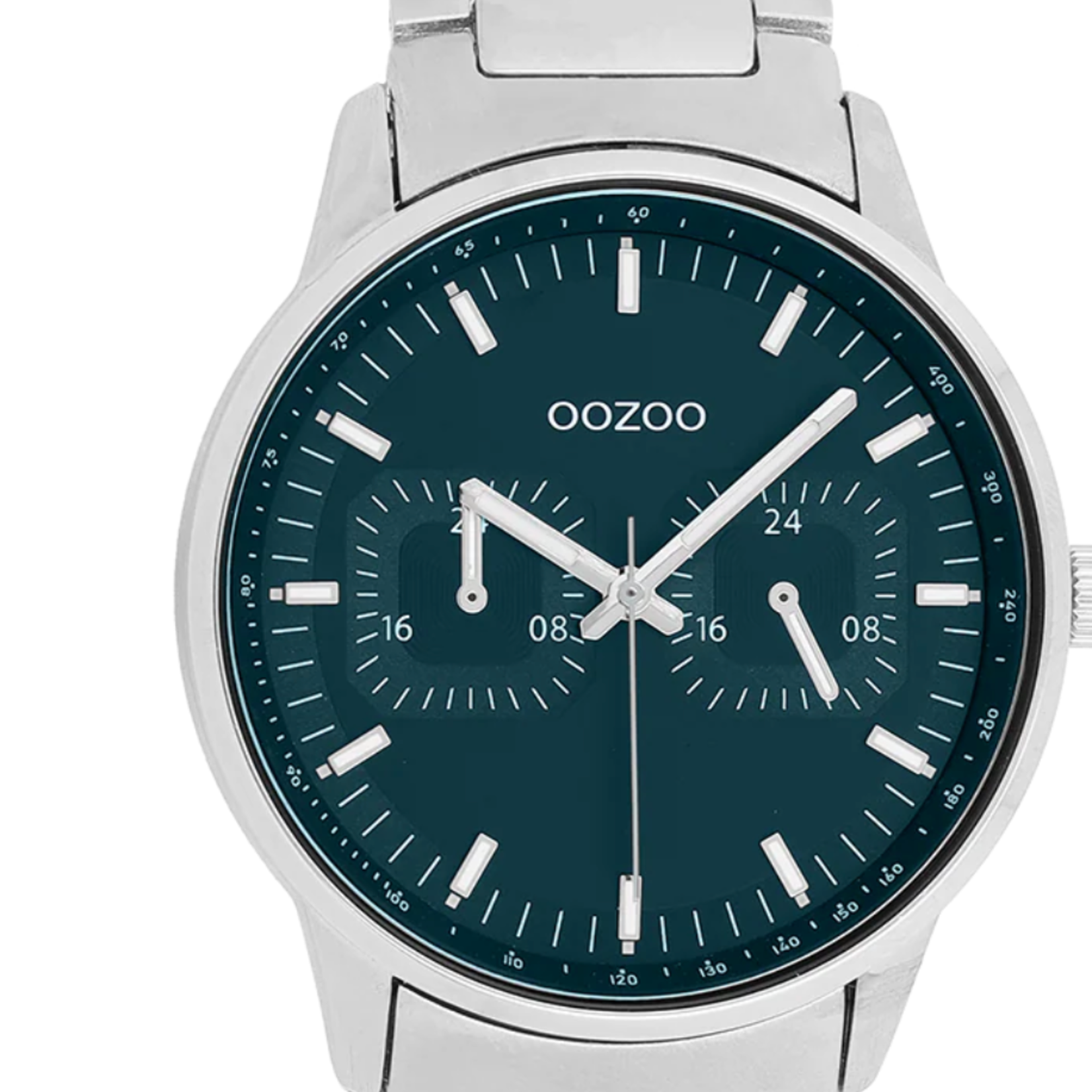 OOZOO OOZOO - Zilverkleurig horloge met roestvrijstalen band - C11621
