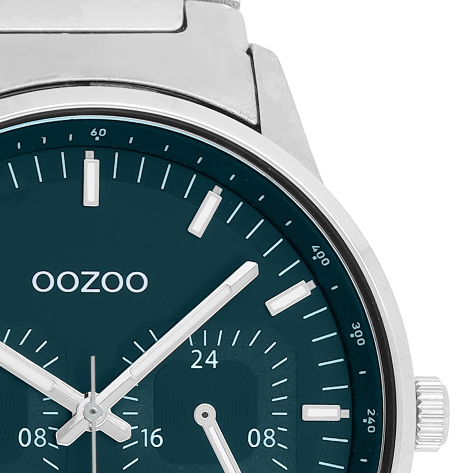 OOZOO OOZOO - Zilverkleurig horloge met roestvrijstalen band - C11621