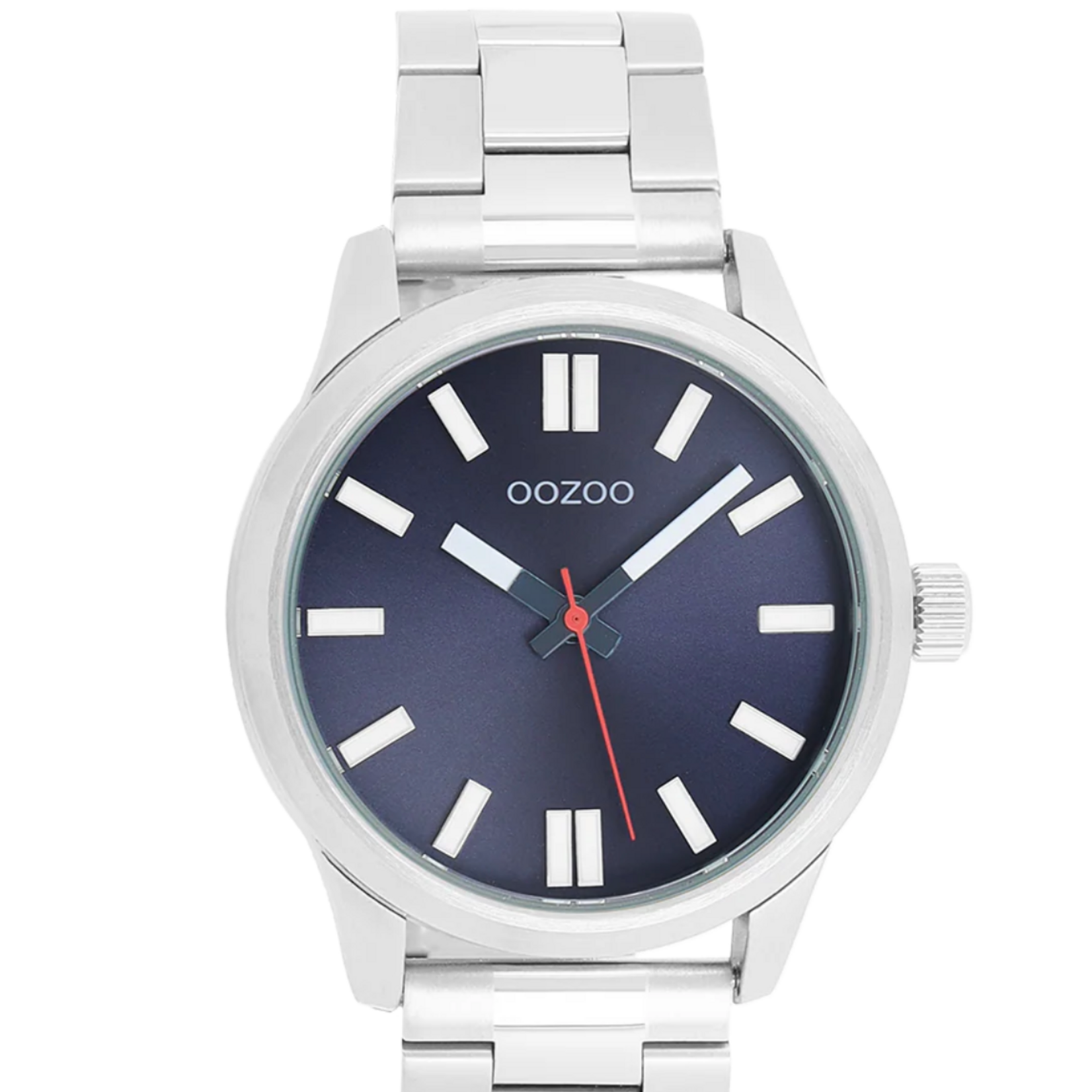 OOZOO OOZOO - Zilverkleurig horloge met roestvrijstalen band - C11615