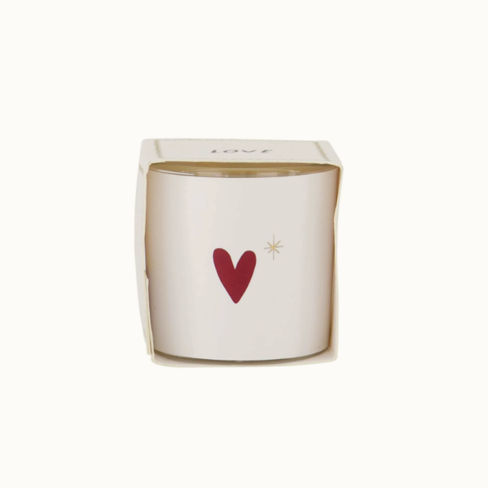 ZUSSS ZUSSS - Geurkaarsje in wikkel hartje wit/rood/goud