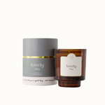 ZUSSS ZUSSS - Geurkaars glas in koker lovely day grijsblauw